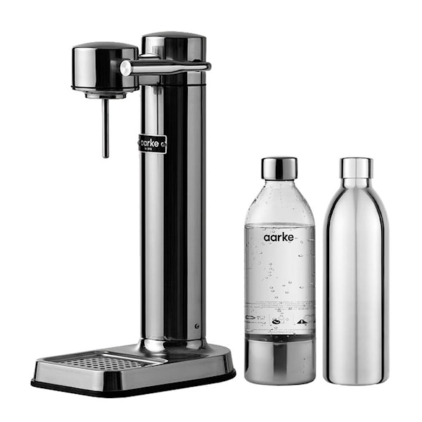 Aarke Bundle C3 kolsyremaskin polerat stål + To Go vakuumflaska 1 L stål