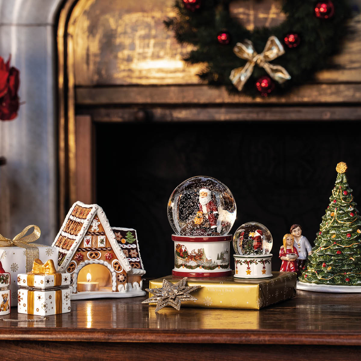 Villeroy & Boch Christmas Toy's Joulukoriste piparkakkutalo musiikilla