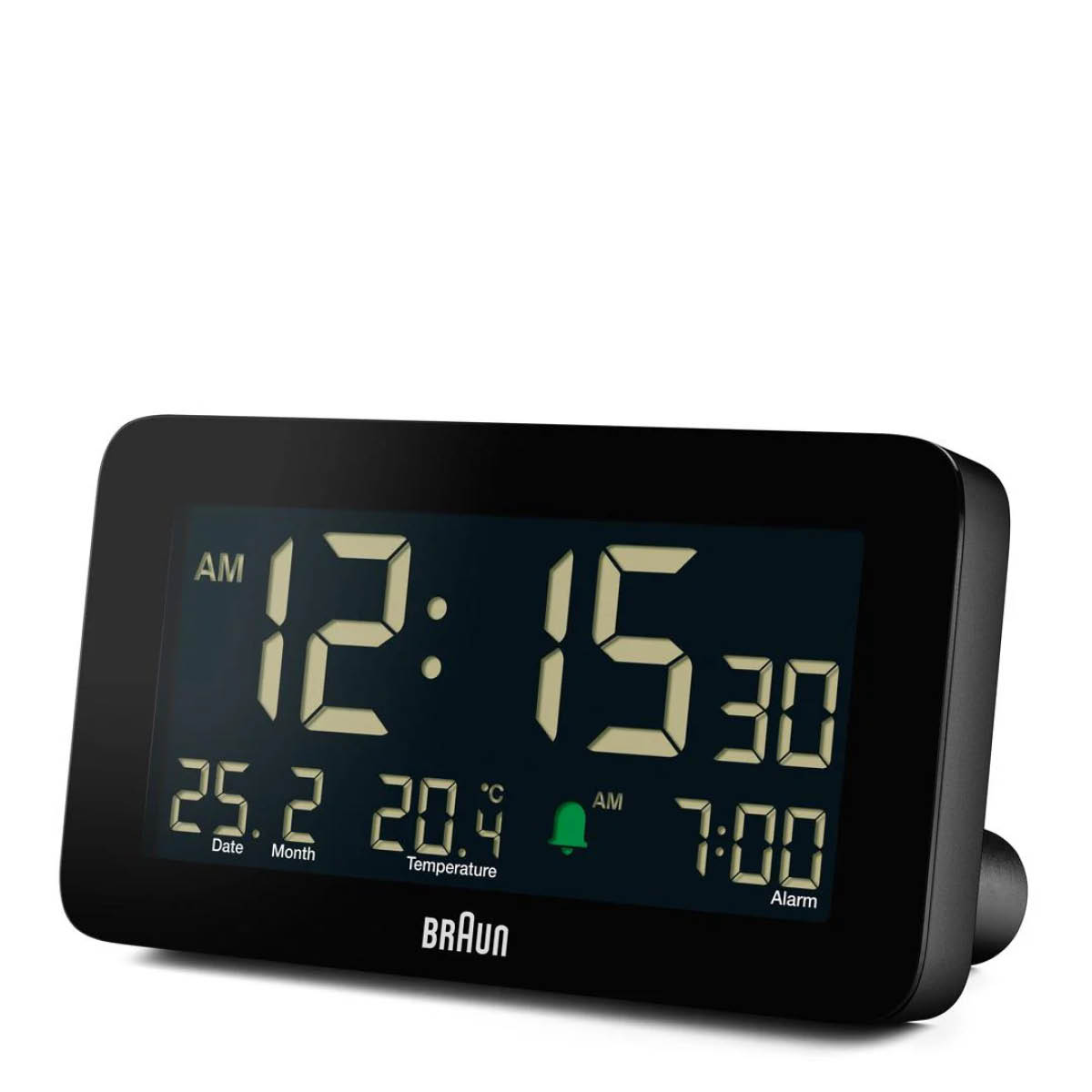 Braun Vekkerklokke digital 13,5 cm svart