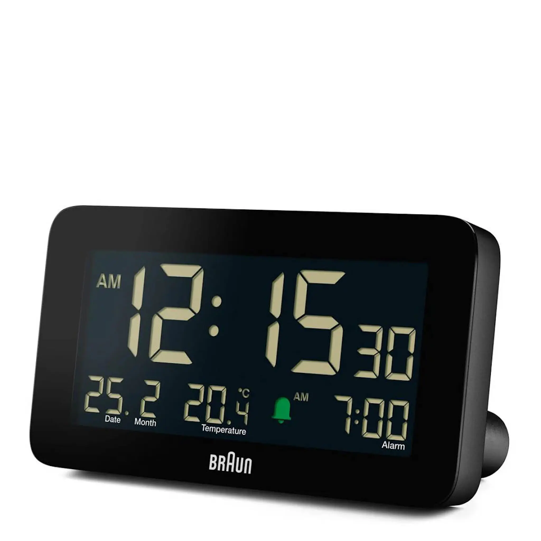 Braun Vekkerklokke digital 13,5 cm svart