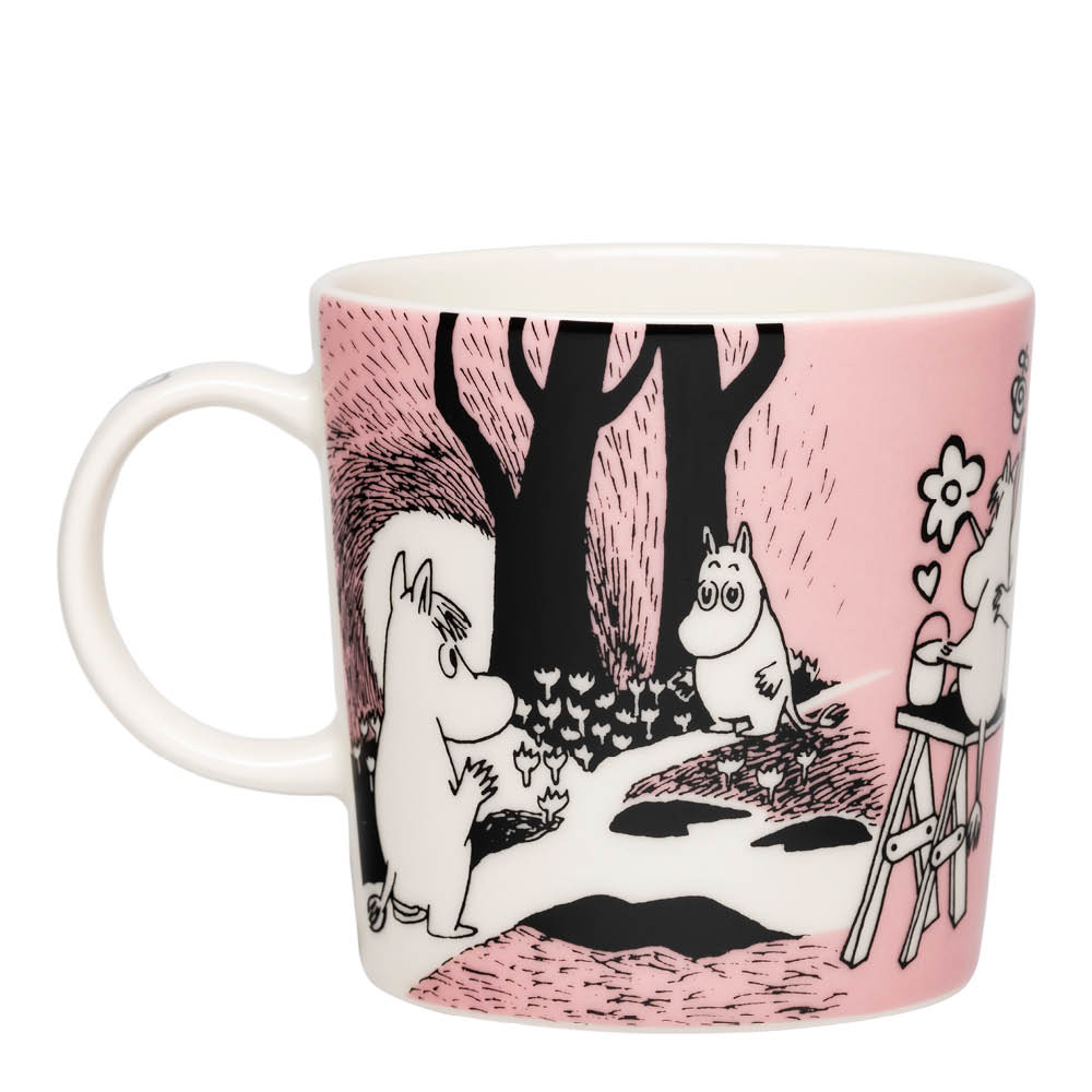 Moomin Arabia Muminmugg 30 cl Kärlek rosa 30 år presentask