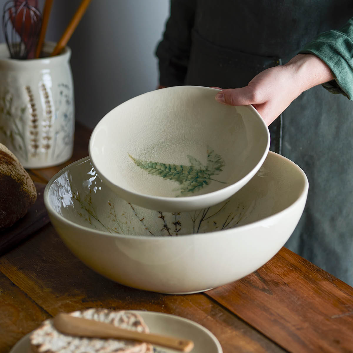 Bloomingville Bea Syvä lautanen 21 cm Beige