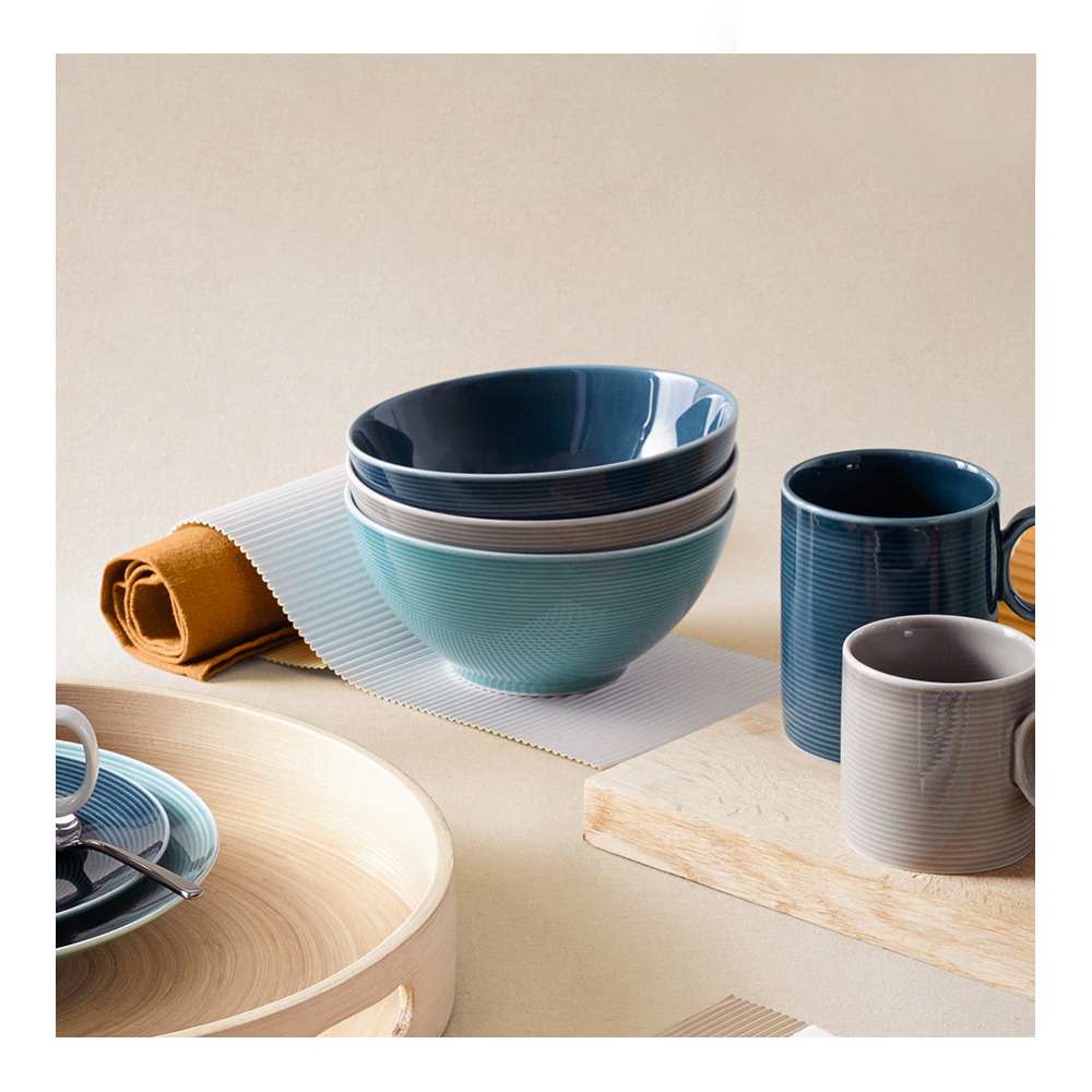 Loft by Rosenthal Skål rund 15 cm isblå