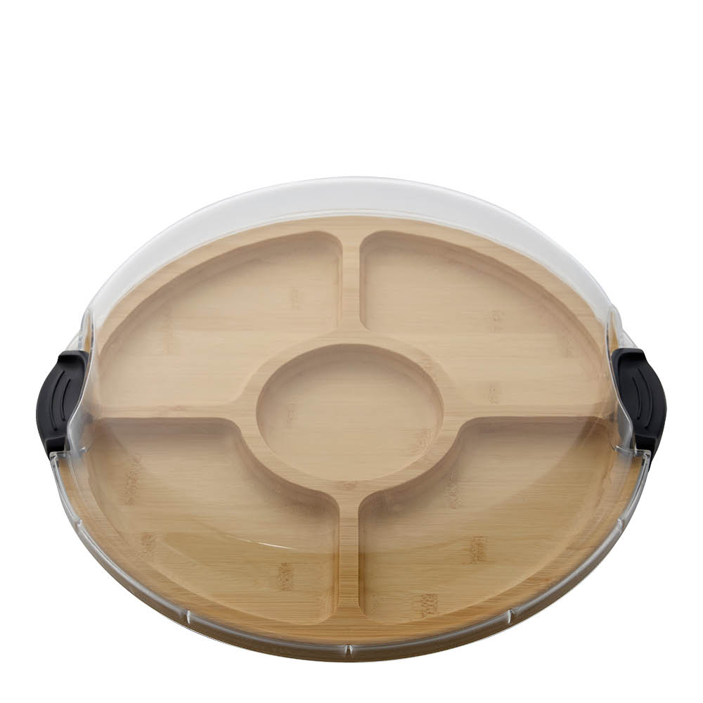 Farberware Build-a-Board Tarjoiluastia kannella 35,5 cm Kirkas/Bambu