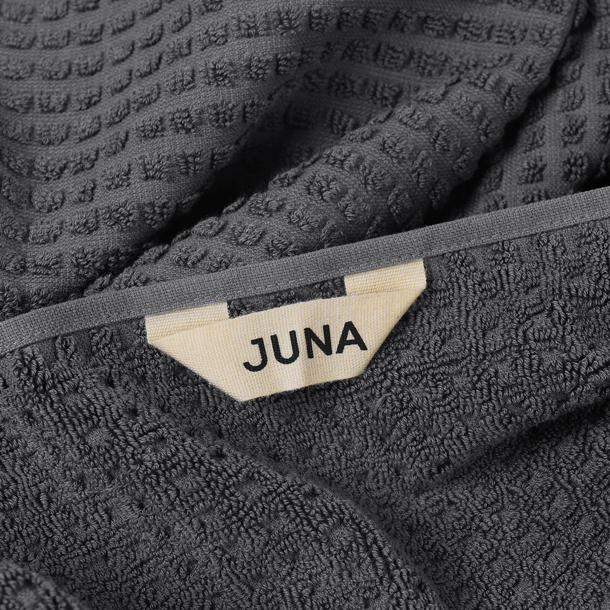 Juna Check håndkle 50x100 cm mørk blå