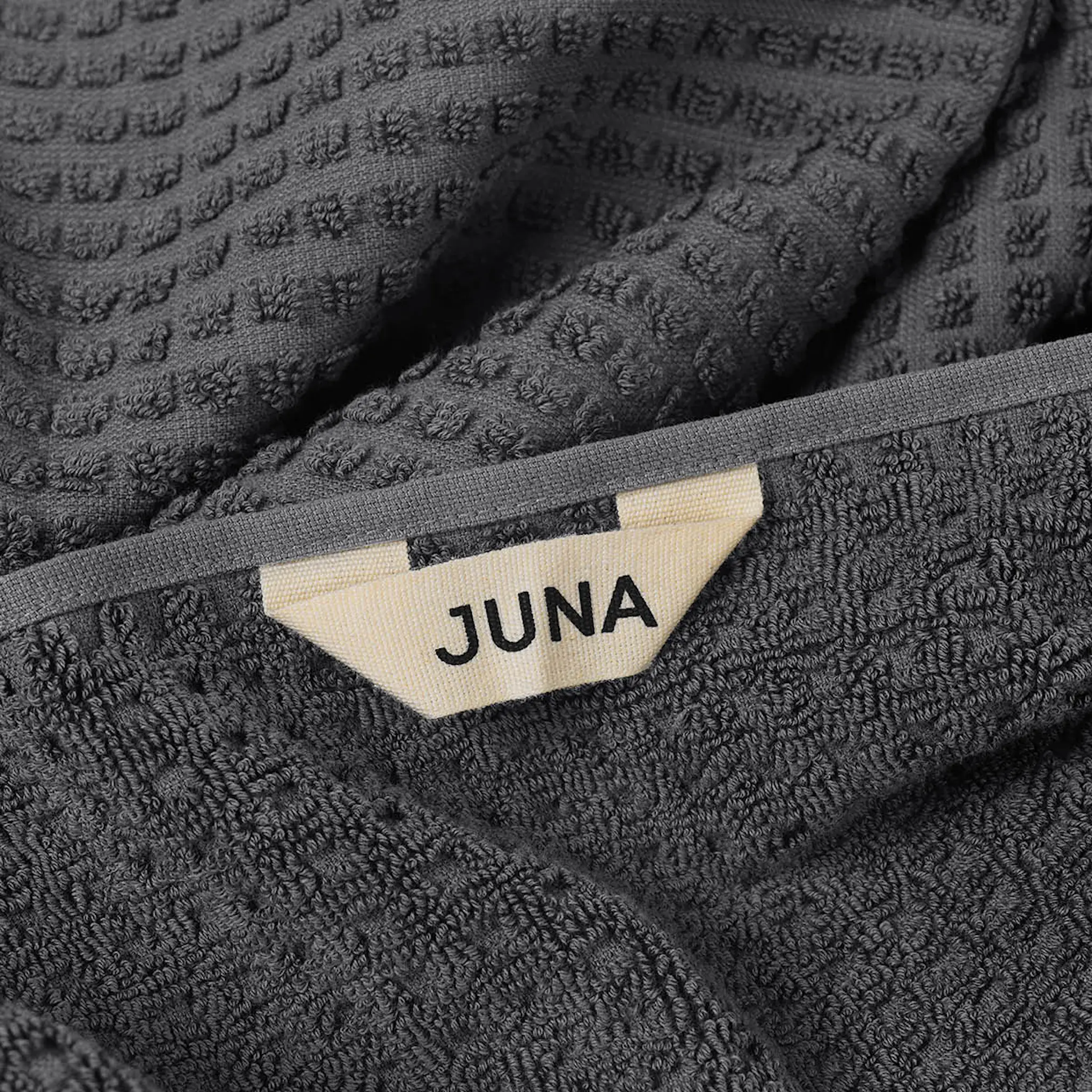 Juna Check håndkle 50x100 cm mørk blå