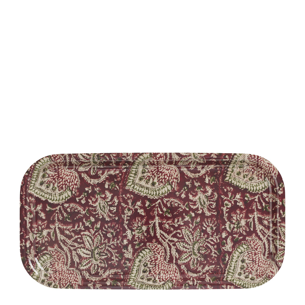 Chamois Oriental bricka 43x22 cm röd