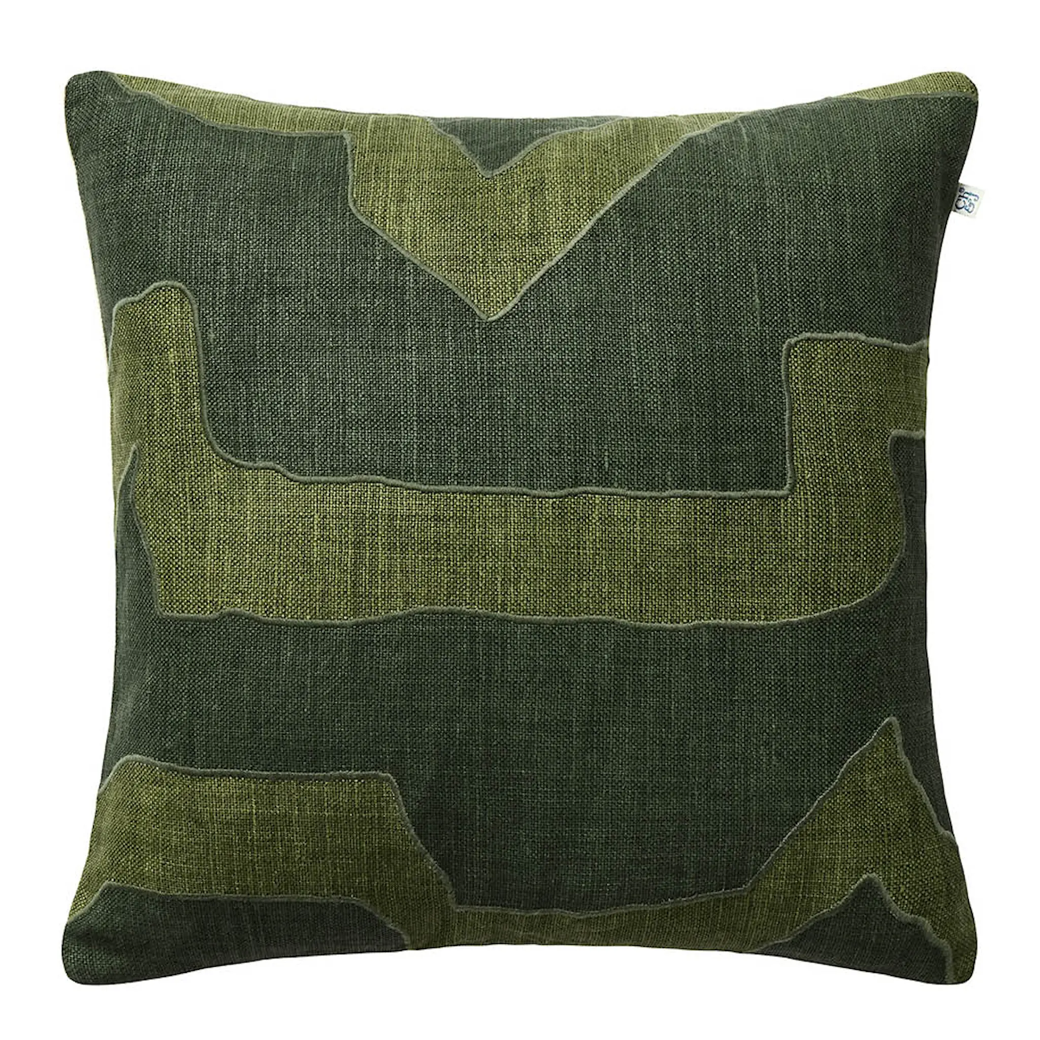 Chhatwal & Jonsson Sikkim putetrekk lin 50x50 cm Forest Green/Green