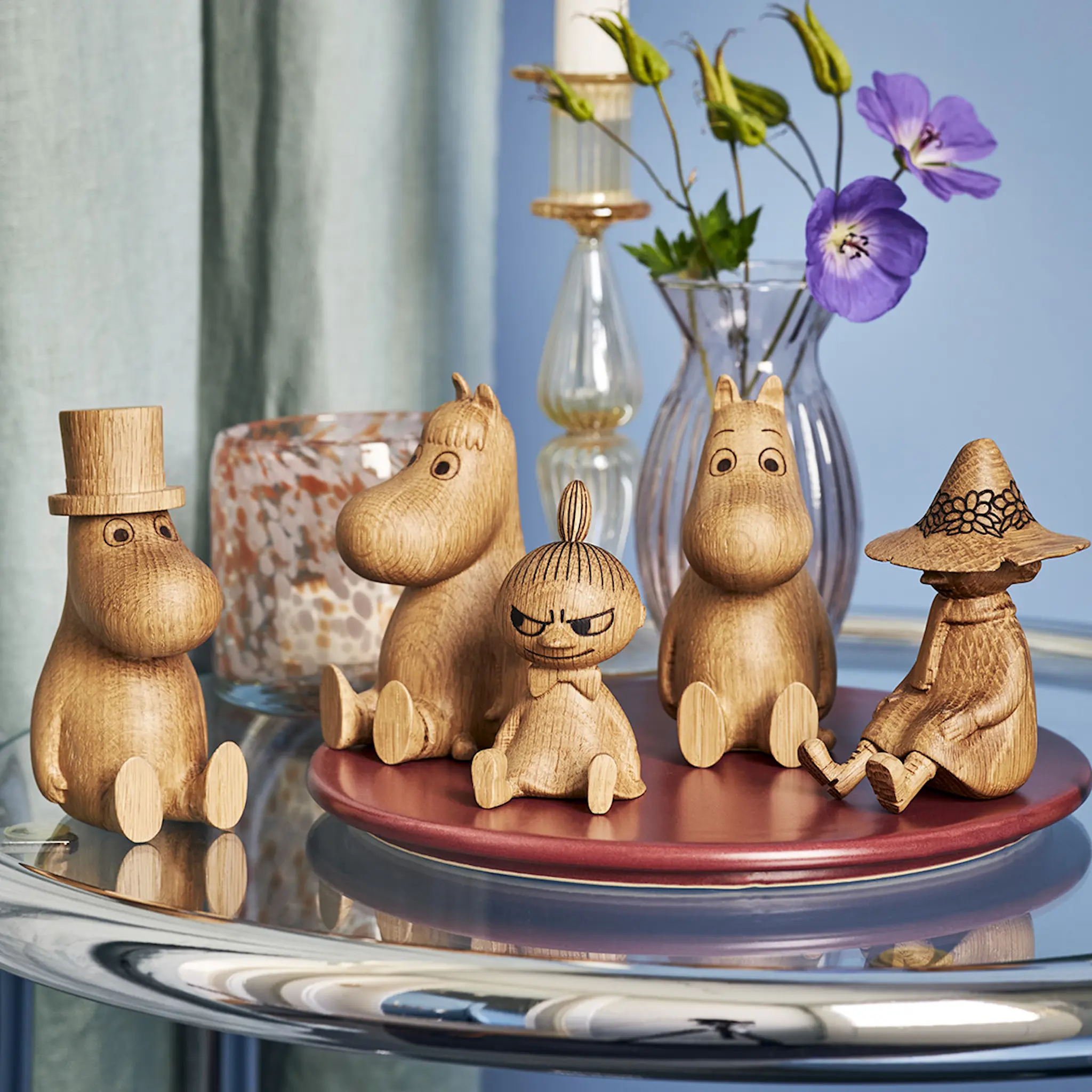 Dsignhouse x Moomin Mummi trefigur Snorkfrøken 10 cm eik