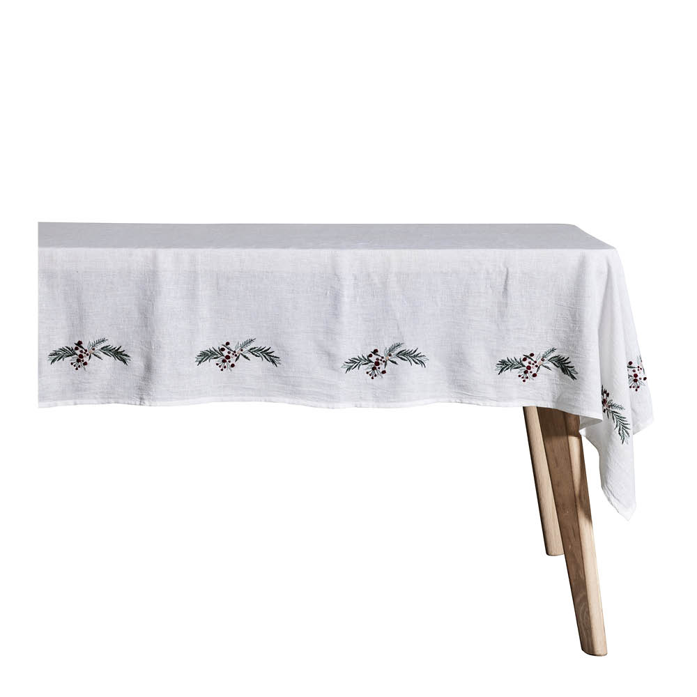 Lene Bjerre Penine Pöytäliina 320x140 cm Valkoinen