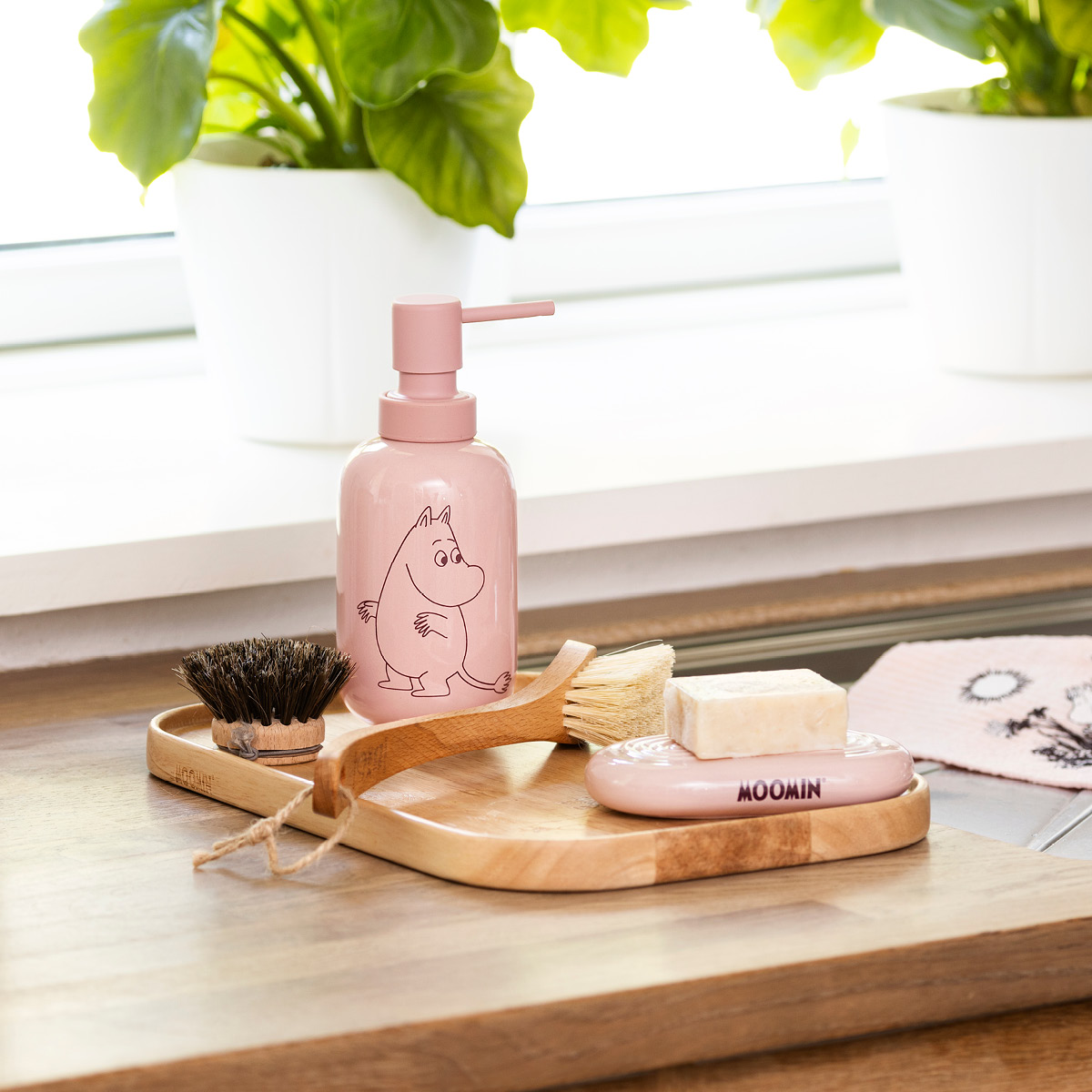 Dsignhouse x Moomin Muumi Saippuapumppu 35 cl Vaaleanpunainen
