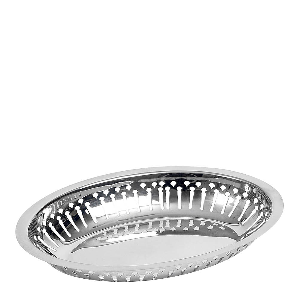 Exxent Serveringskorg oval 24x16 cm stål
