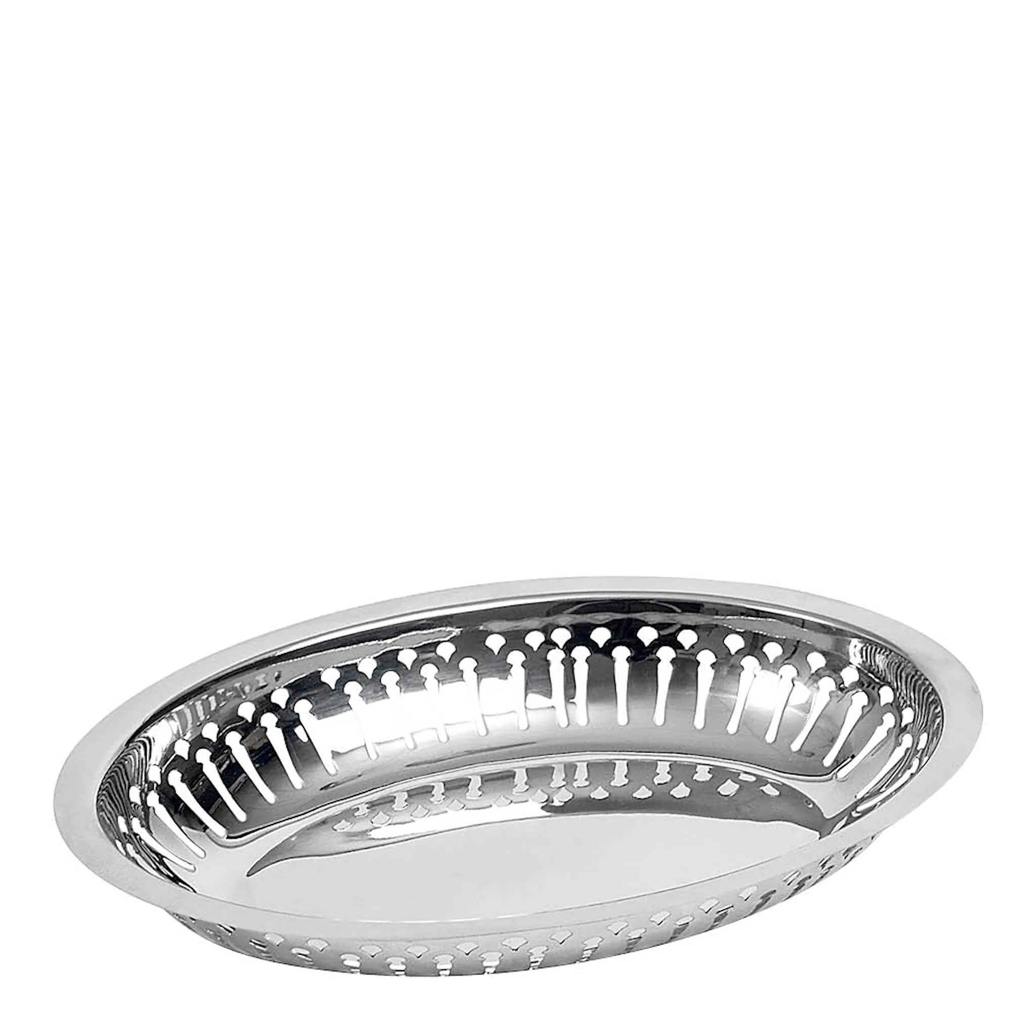 Exxent Serveringskorg oval 24x16 cm stål
