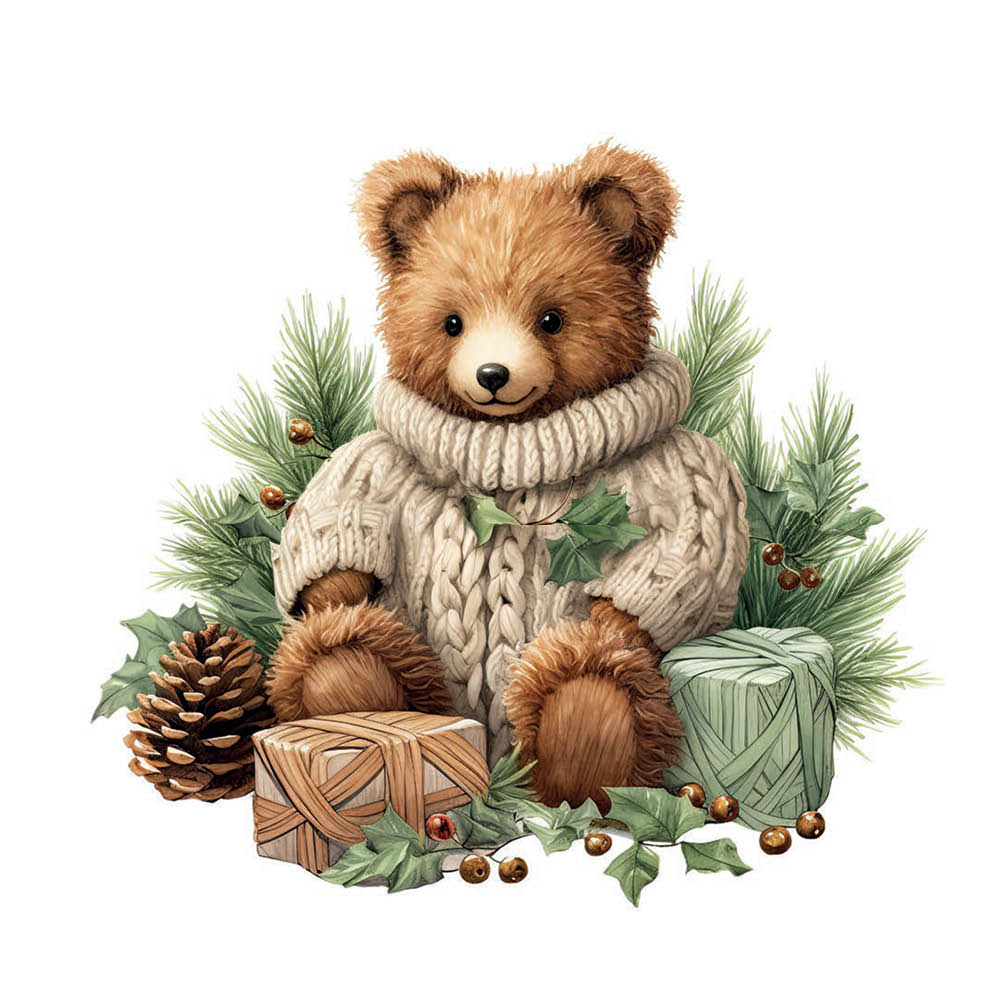 Ambiente - Servetti 33x33 cm 20 kpl Cuddle Bear