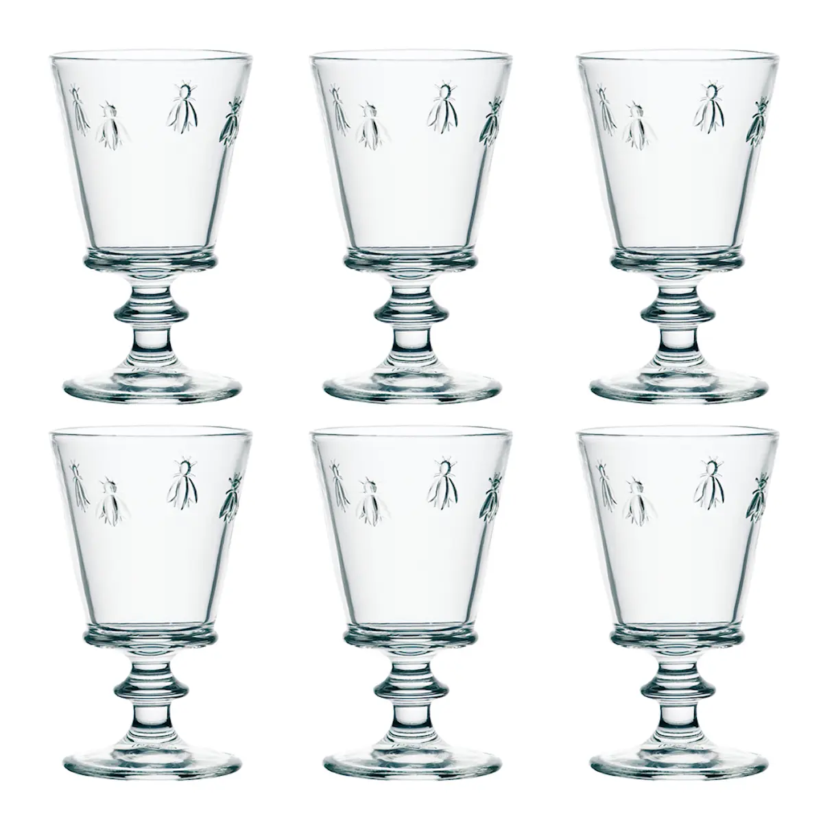 La Rochère Abeille Glas med Fot 35 cl 6-pack