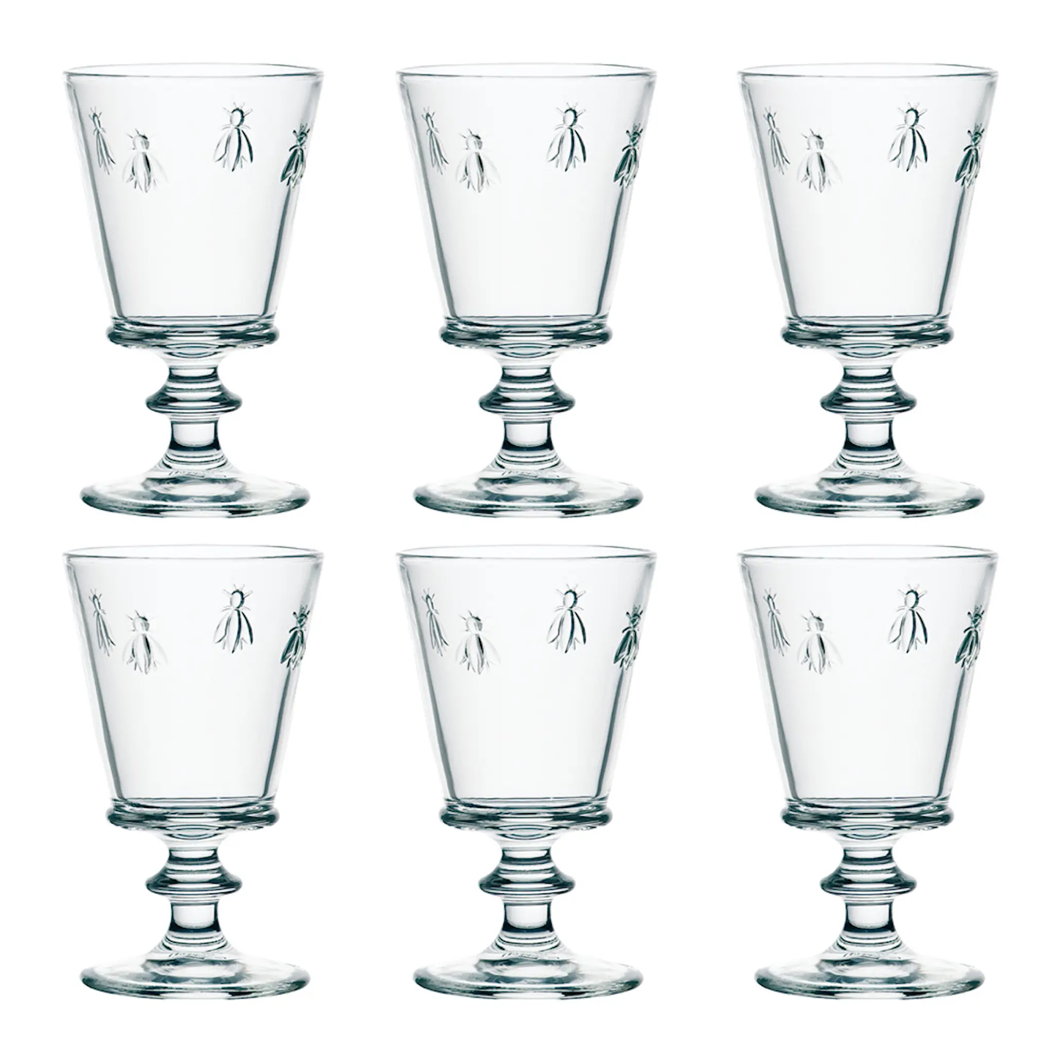 La Rochère Abeille Glas med Fot 35 cl 6-pack