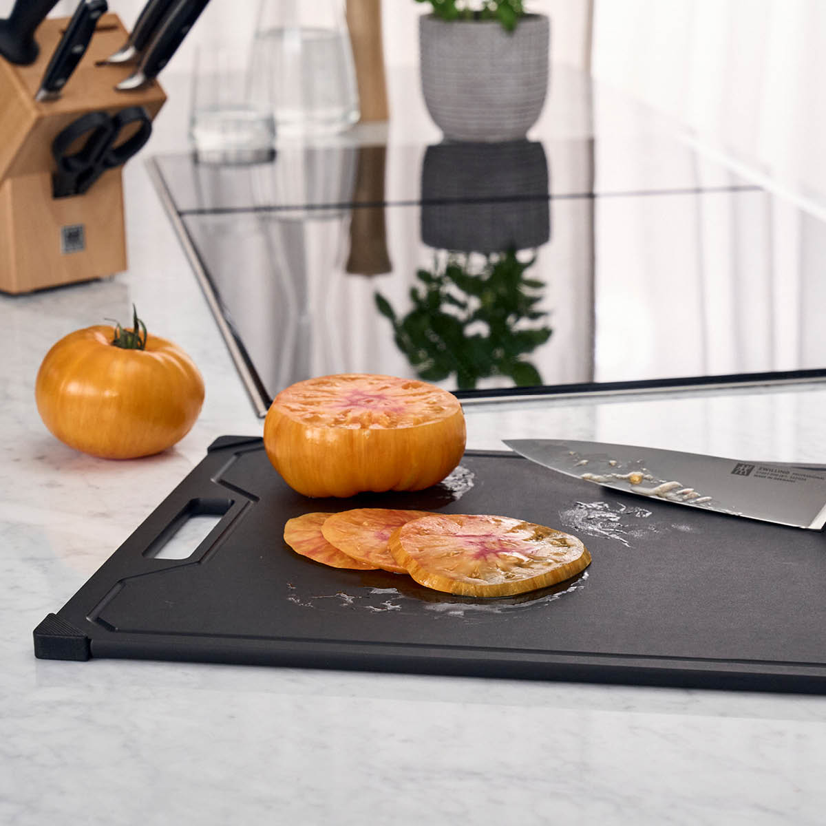 Zwilling Skärbräda 42x30 cm träfiber svart