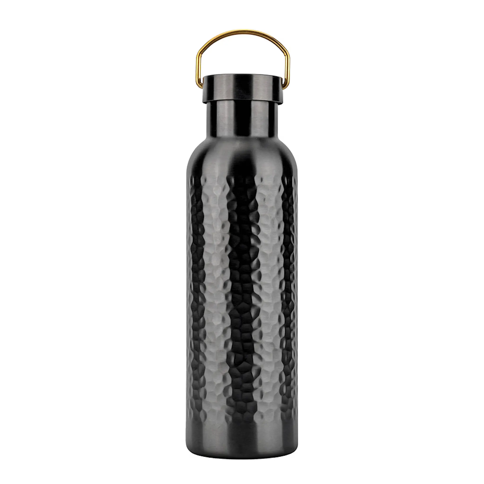 Vargen & Thor Snörök termosflaska 750 ml svart + mässing