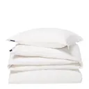 Cotton Percale Scallop Wing påslakanset 220x220 cm vit