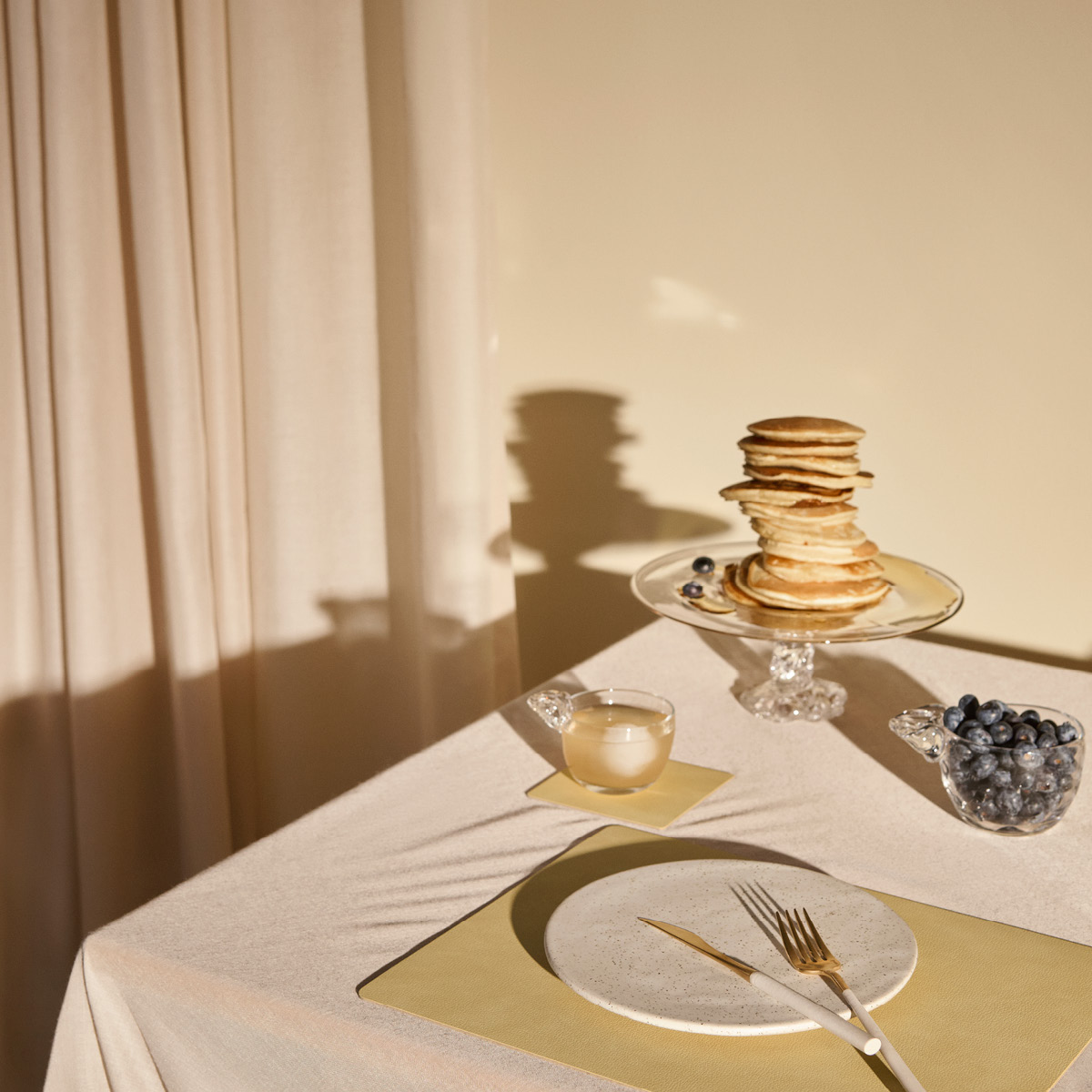 LIND DNA Nupo Square Glasunderlägg 10x10 cm Lemon Sorbet