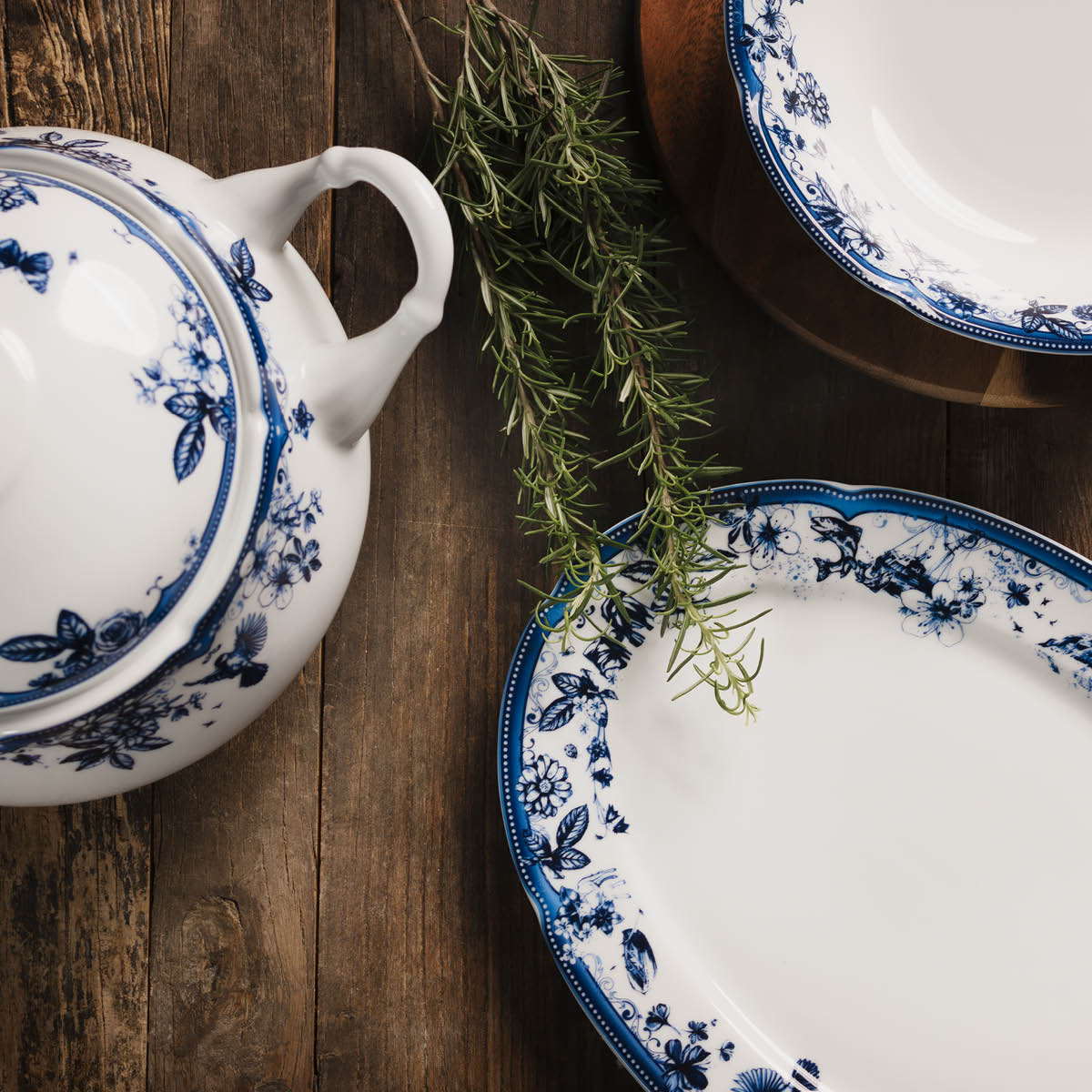 Magnor Fjord skål 25 cm blå