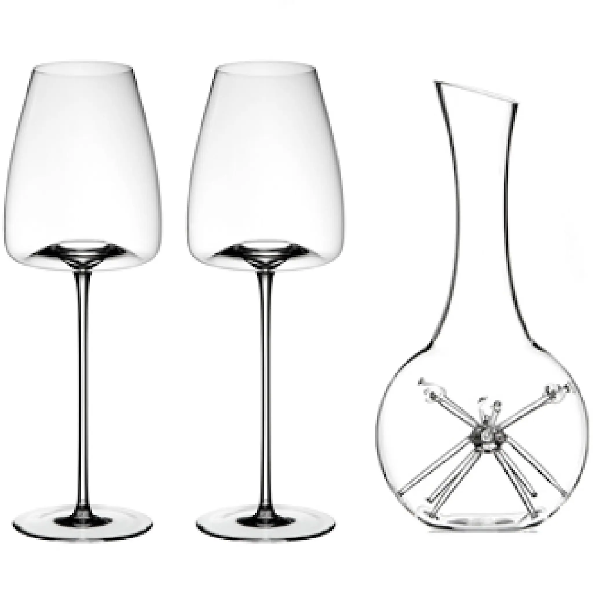 Zieher Vision Set Dekanterare Star Mini + 2-pack Vinglas Straight