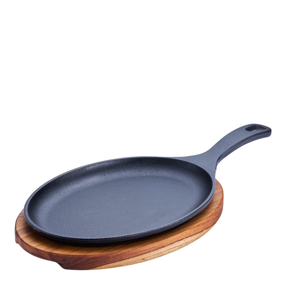 Tramontina Bbq by hellstrøm gjutjärnspanna svart