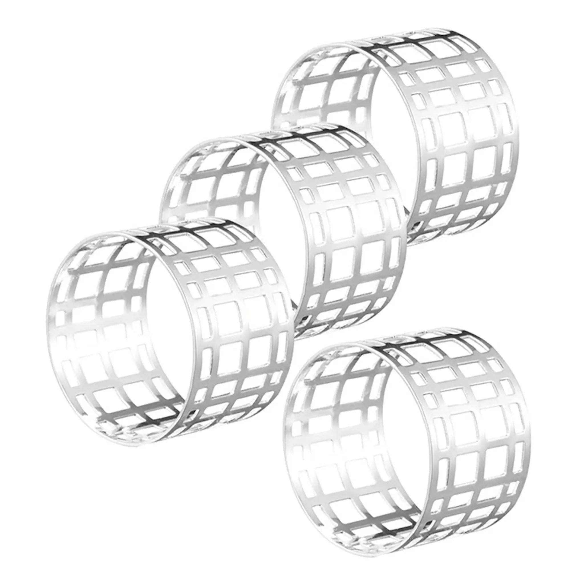 Dorre Servina Servettringar 4,5 cm 4-pack Silver