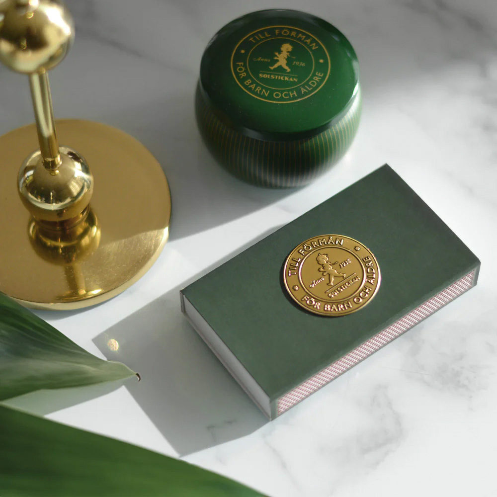 SOLSTICKAN Tändstickor Grön