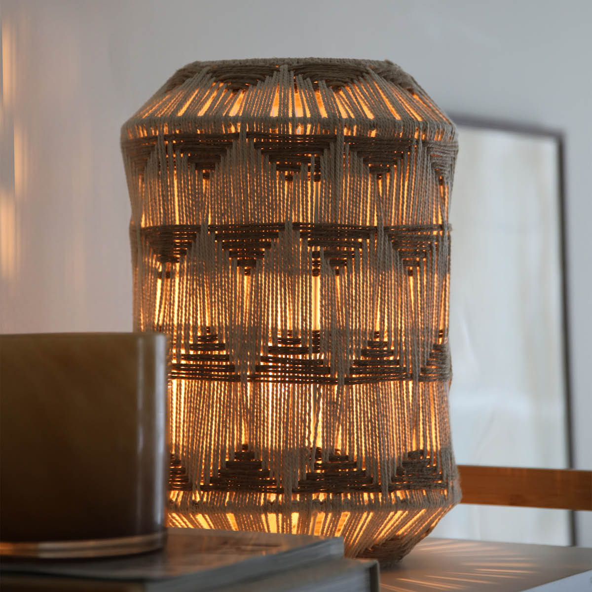 Markslöjd Ano bordslampa 35 cm utan fot beige/brun