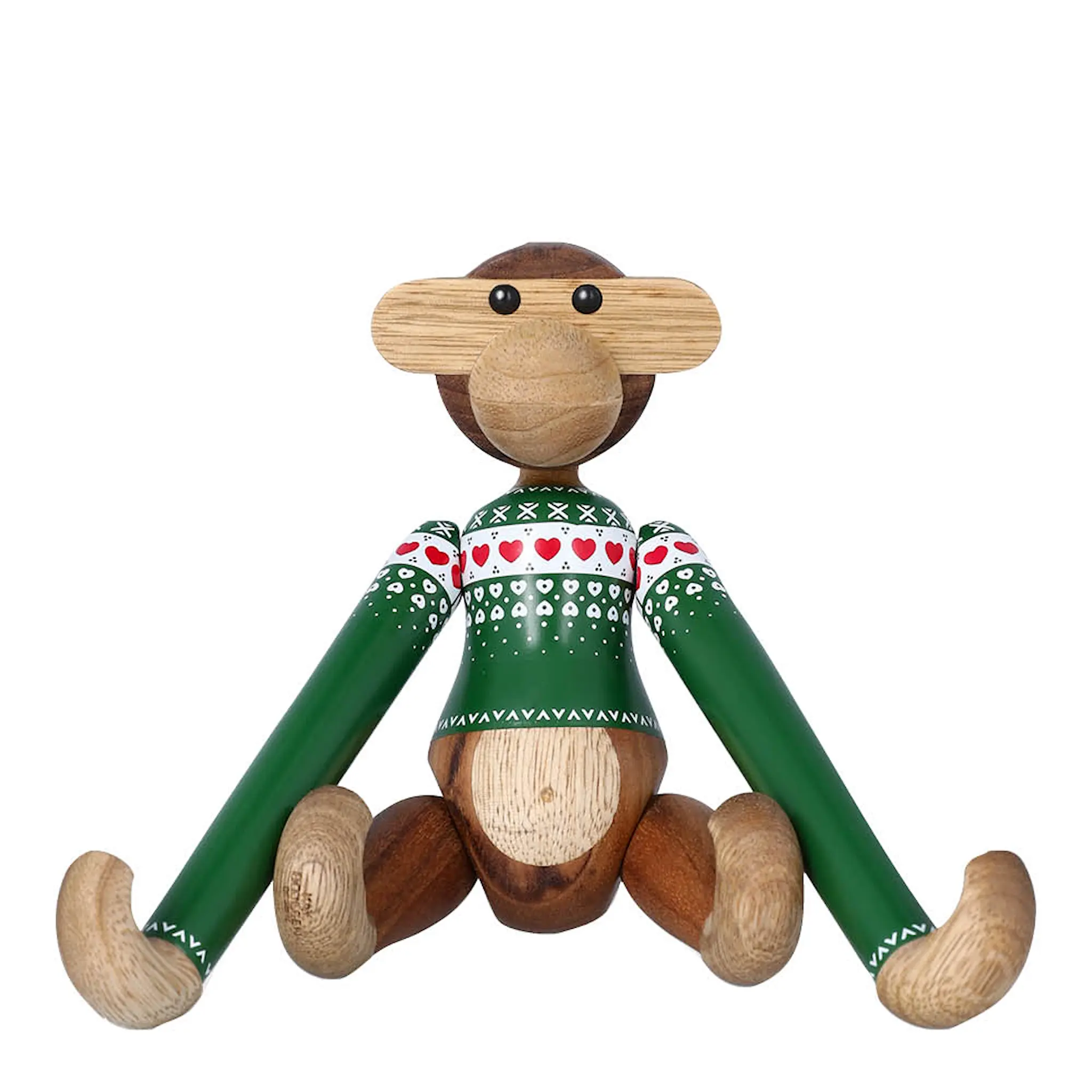 Kay Bojesen Denmark Apa 2025 christmas jumper liten 18,5 cm grön/trä