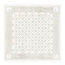 Åttebladrose bordsduk 80X80 cm beige