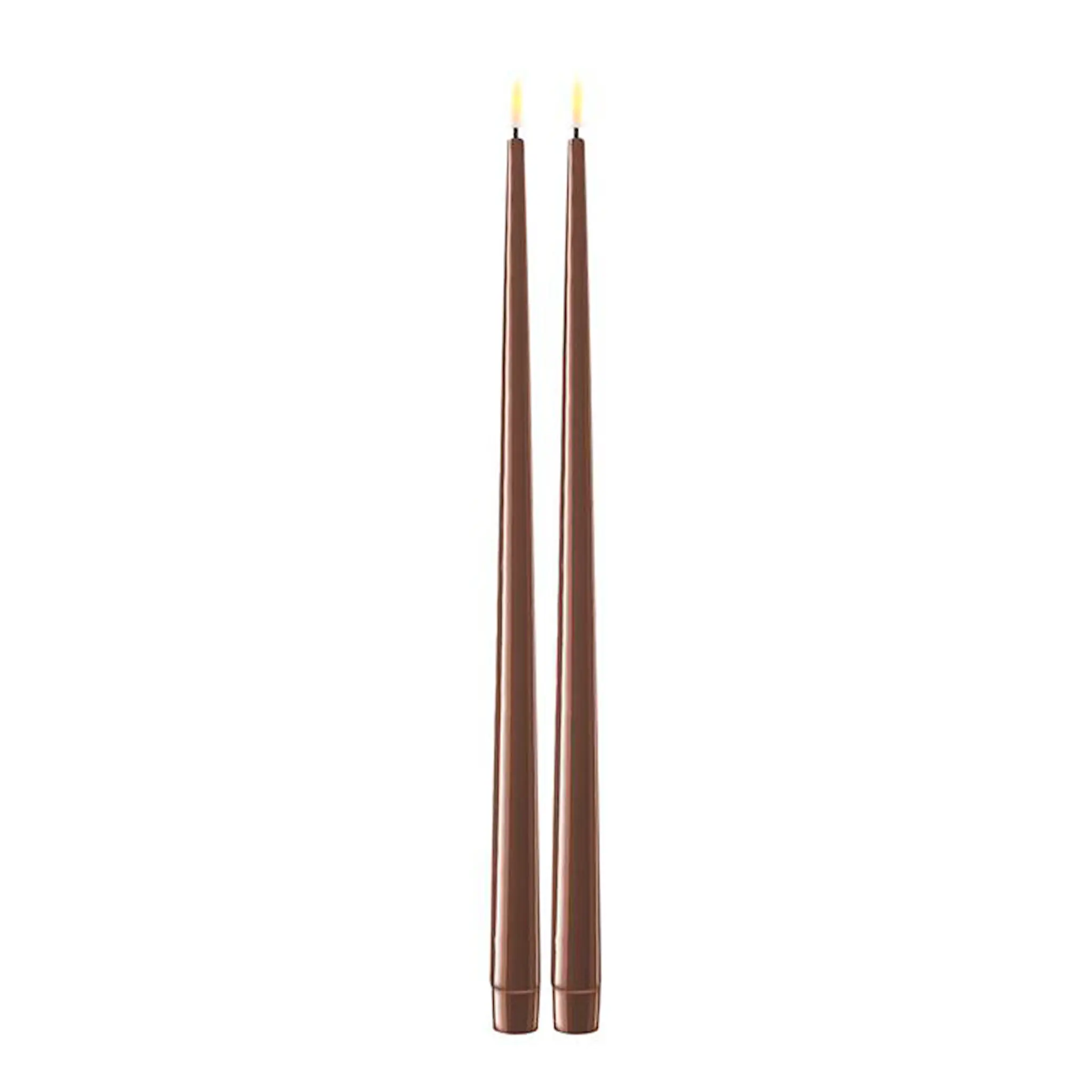 DeluxeHomeart Middagsljus Led  38cm 2-pack Mocka