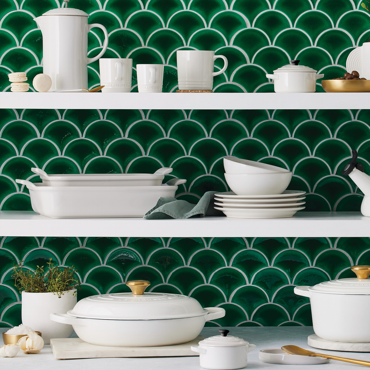 Le Creuset Heritage Uunivuoka 26x19 cm White