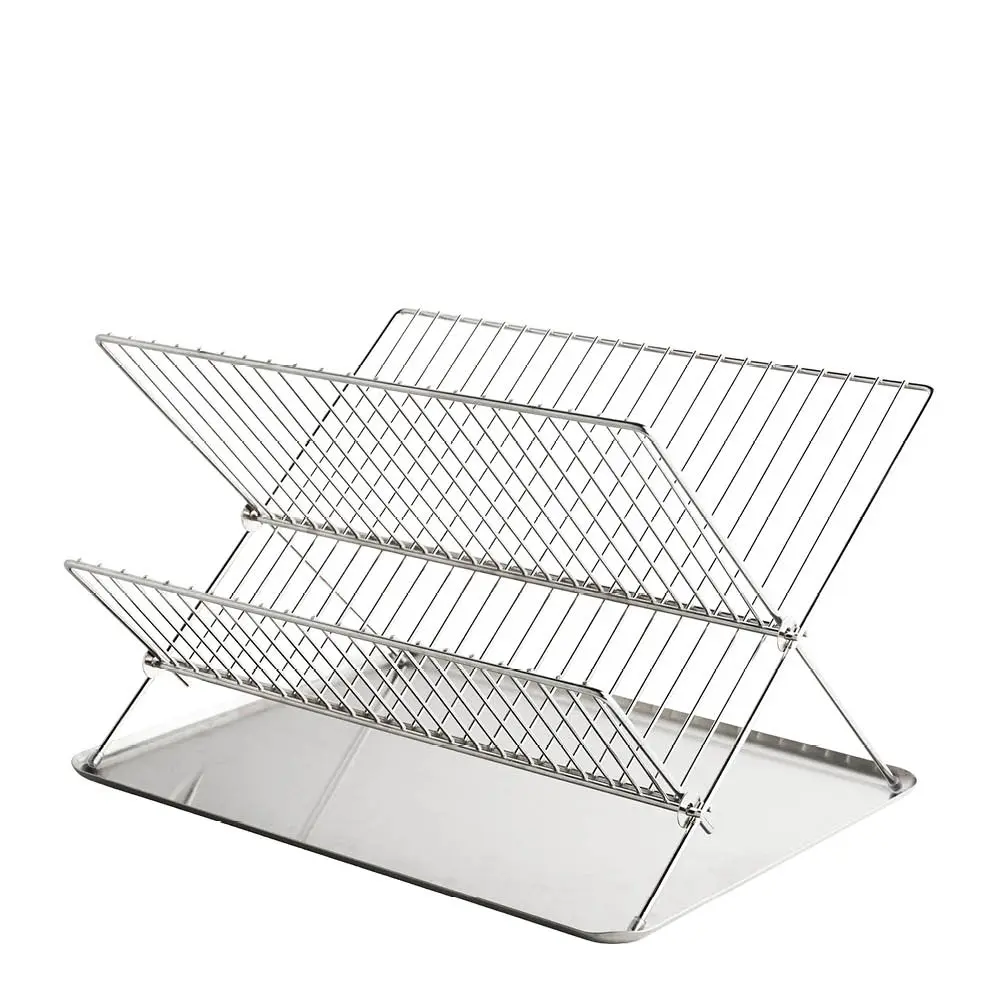 DRY-IT oppvaskstativ med brett 41x31 cm krom