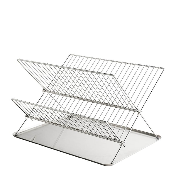 DRY-IT diskställ med bricka 41x31 cm krom