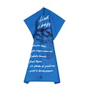 Kökshandduk 70x50 cm "Grilled sea bass" vit/blå