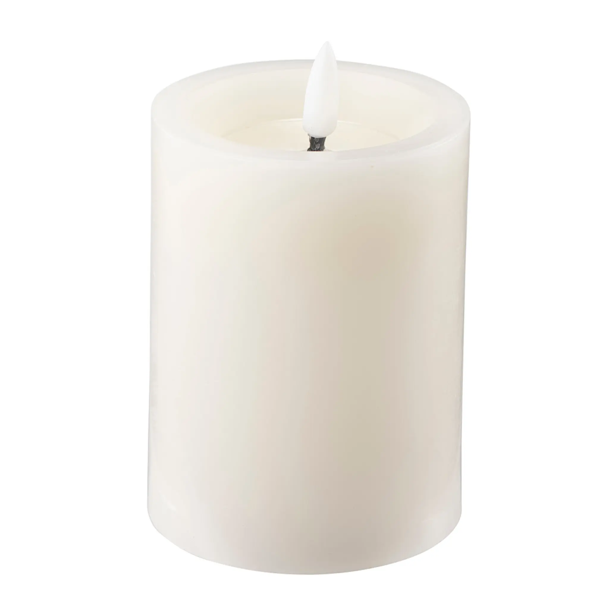 Edelweiss LED blockljus 7,5x10 cm ivory