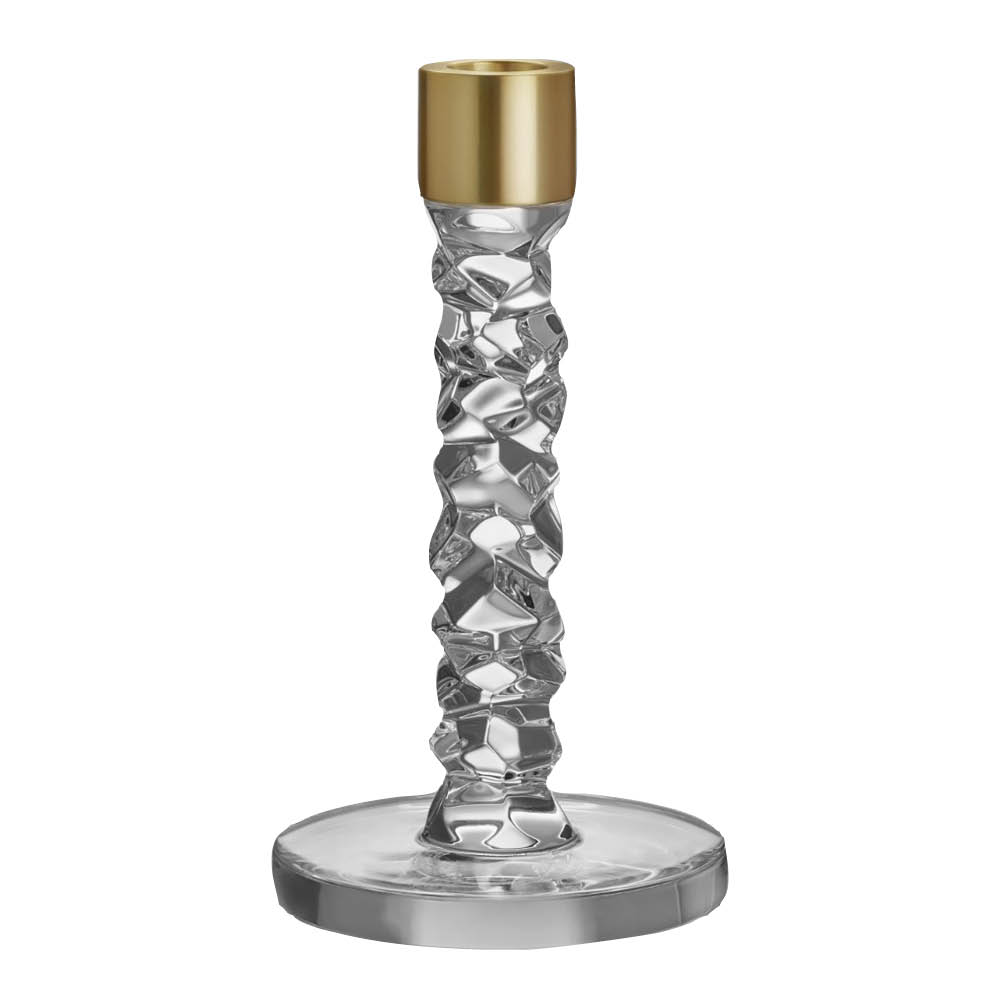 Orrefors - Carat Kynttilänjalka 18,3 cm Kulta