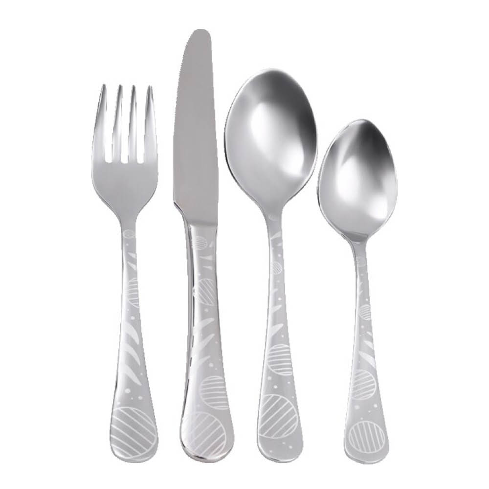 Thomas Lolly barnebestikk 4 deler silver