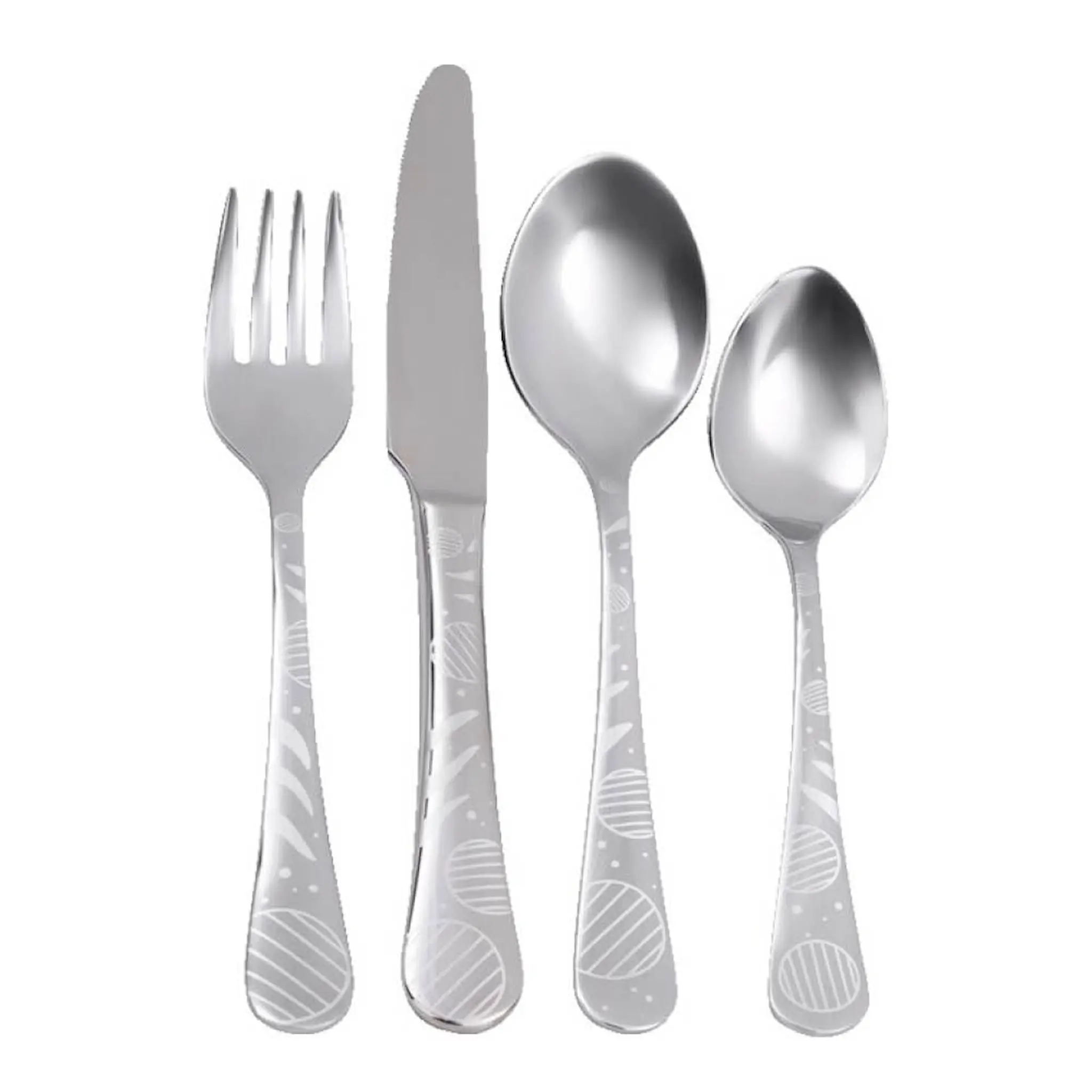 Thomas Lolly barnebestikk 4 deler silver