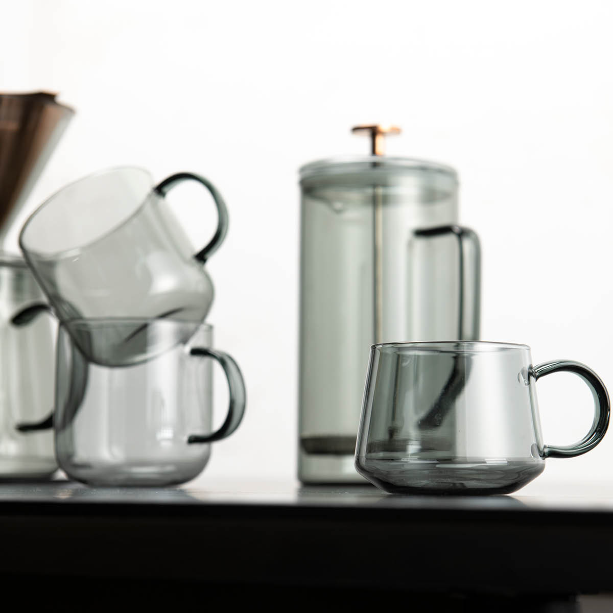 Modern House Lundi Kopp 22 cl 4-pack Grå