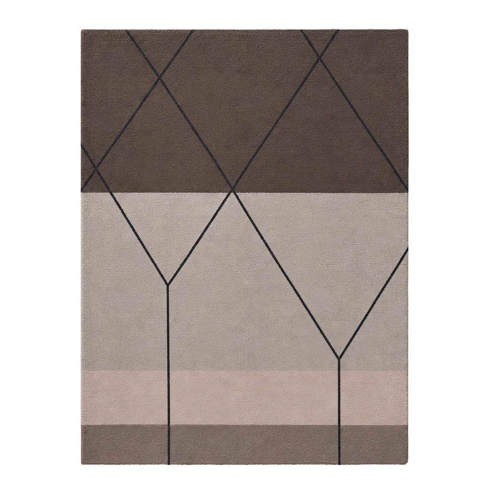 Mette Ditmer Linea golvmatta 80x55 cm brun