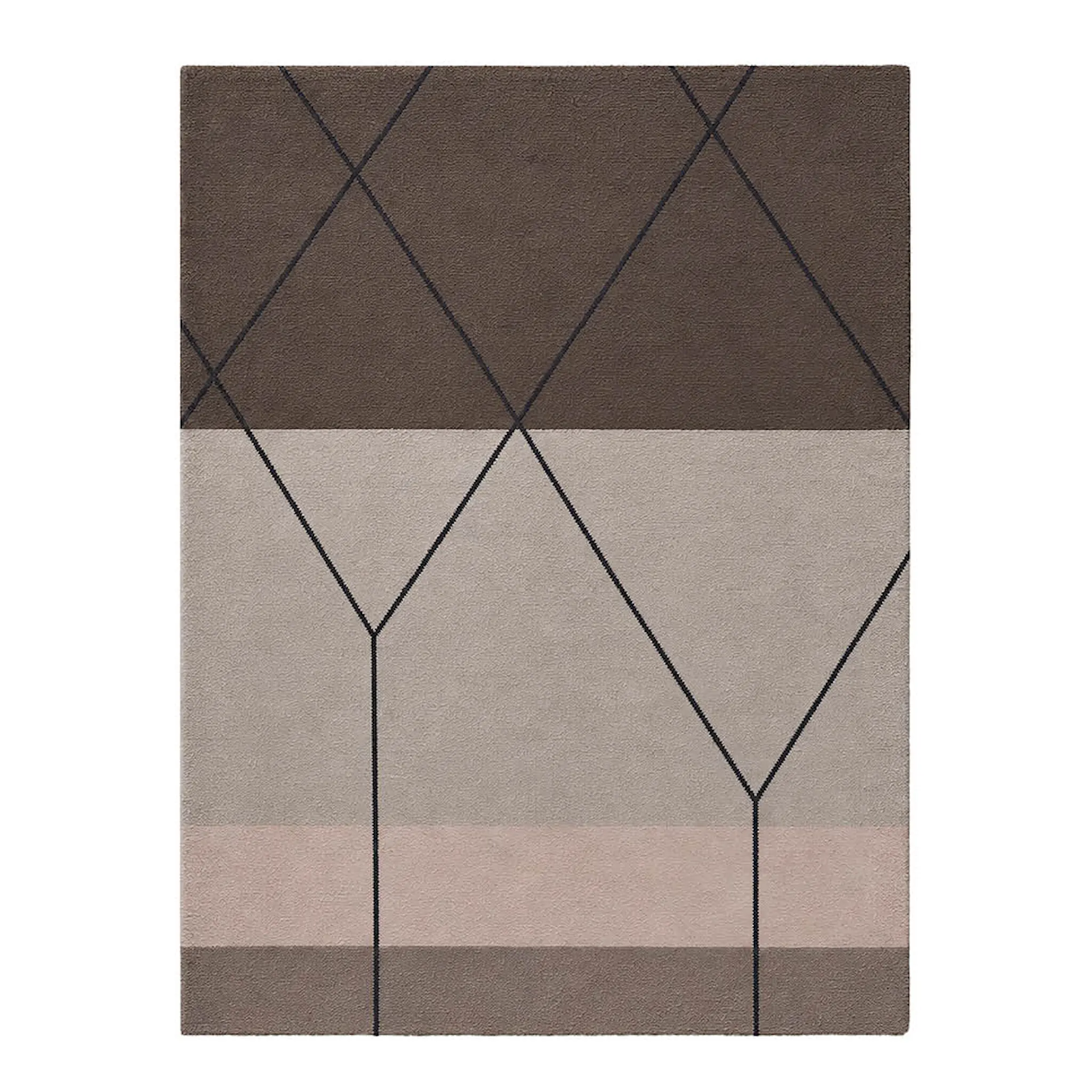 Mette Ditmer Linea golvmatta 80x55 cm brun