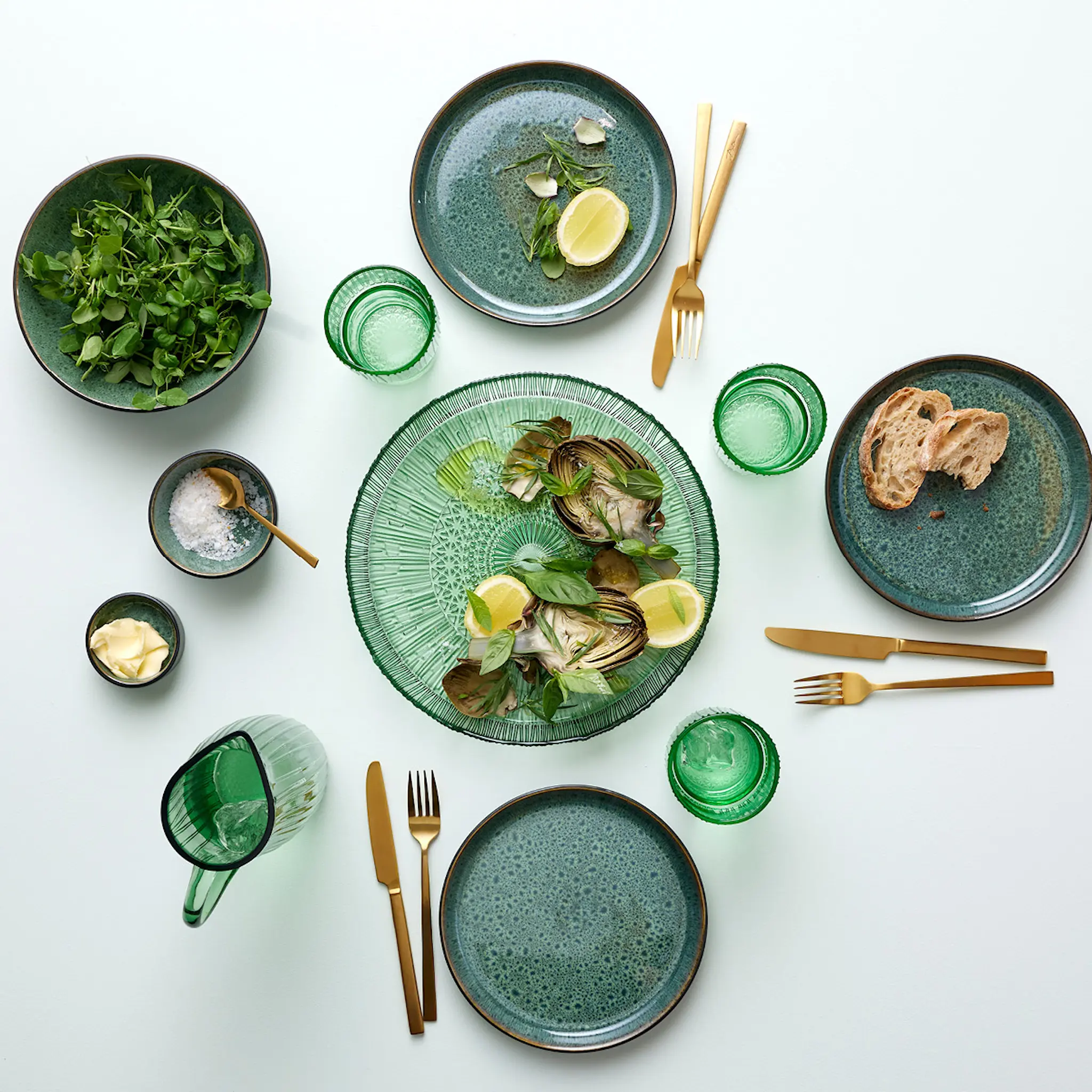 Bitz Kusintha kaffeglas 38 cl 4-pack grön