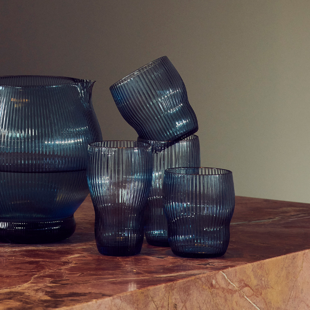 Pols Potten Pum Juomalasi 9 cm 2 kpl Sininen