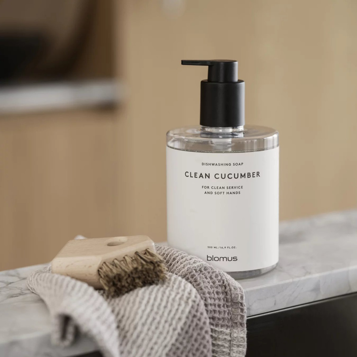 Blomus Satomi oppvasksåpe clean cucumber 0,5L