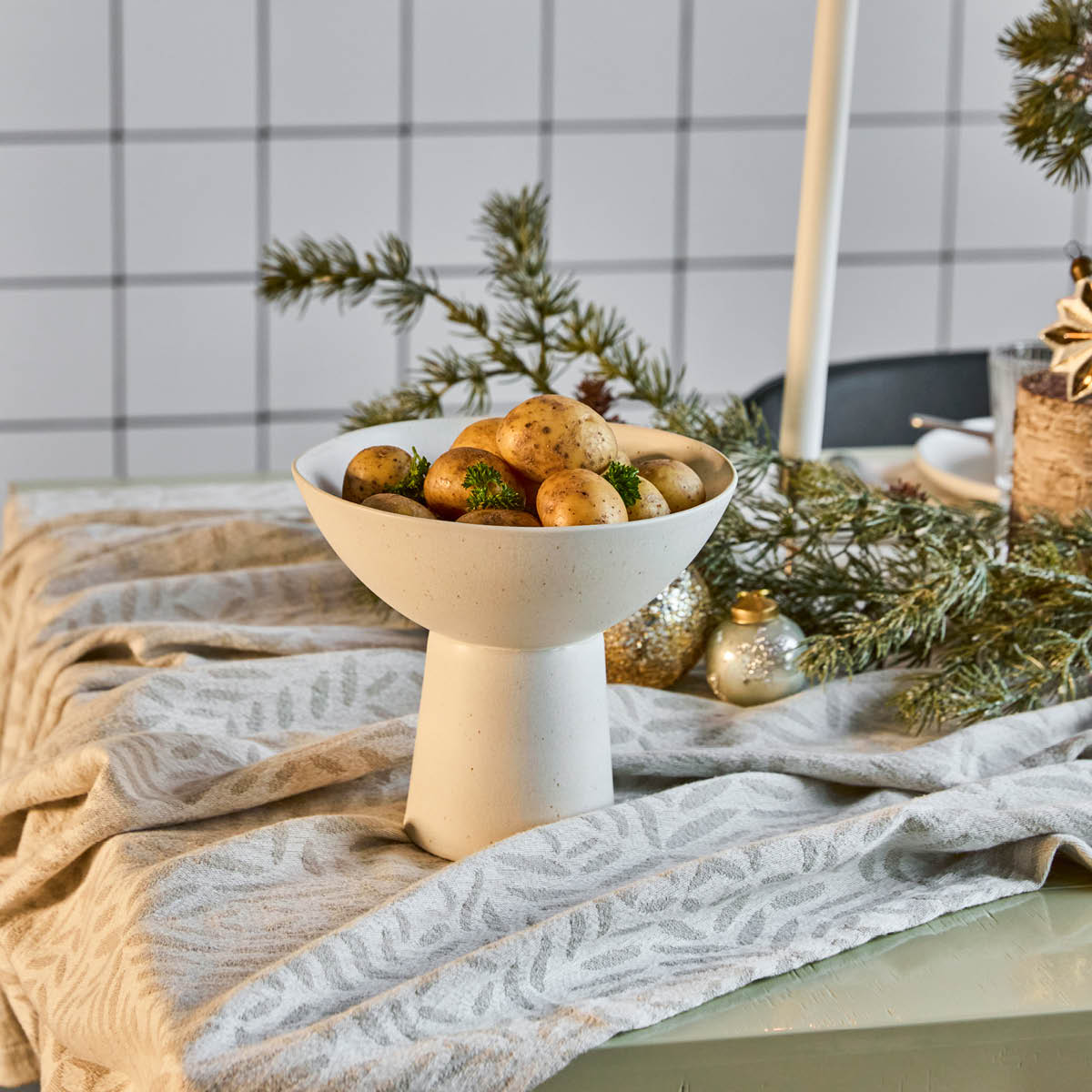 House Doctor Serve dekorationsfat 20 cm off-white