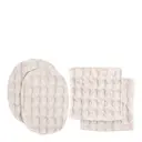 Big Waffle sminkpads återanvändbar 8x8 cm 4-pack stone
