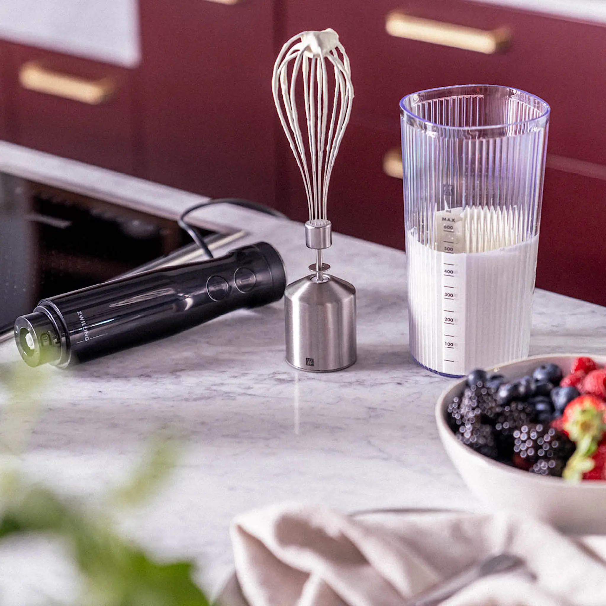 Zwilling Enfinigy ballongvisp till stavmixer 24 cm rostfritt stål